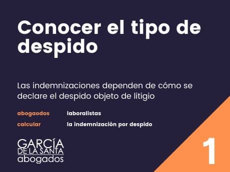conocer el tipo de despido